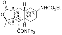 ((1R,3aR,4aR,6R,8aR,9S,9aS)-9-(二苯基氨?；?-1-甲基-3-氧代十氫萘并[2,3-c]呋喃-6-基)氨基羧酸乙酯