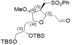 2-((2S,3S,4R,5R)-5-((S)-2,3-二((叔丁基二甲基硅基)氧)丙基)-4-甲氧基-3-(苯磺?；谆?四氫呋喃-2-基)乙醛