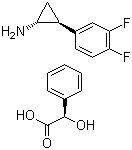 (1R,2S)-2-(3,4-二氟苯基)環(huán)丙胺 (R)-扁桃酸鹽
