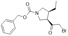 (3R,4S)-3-(2-溴乙?；?-4-乙基-1-吡咯烷羧酸芐酯