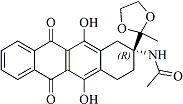 (R)-(-)-9-乙?；?9-[1,1-(乙二氧撐)乙基]-6,11-二羥基-7,8,9,10-四氫-5,12-萘并萘二酮